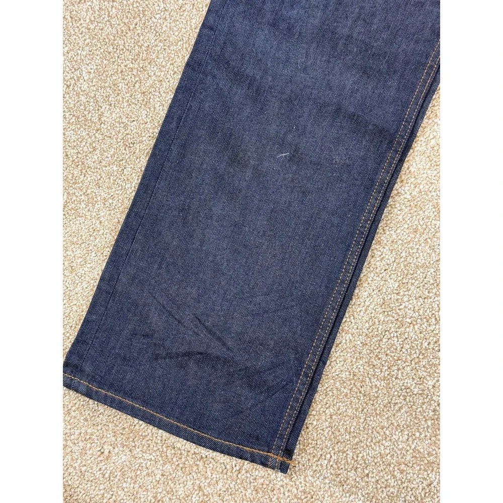 Banana Republic Mens Straight Leg Dark Indigo Wash Stretch‎ Jeans 34W 30L 34x30